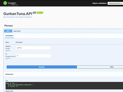 Sample RESTful API Request & Response